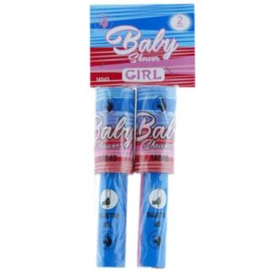 Antorcha Baby Shower Girl - rosa 2 uds.